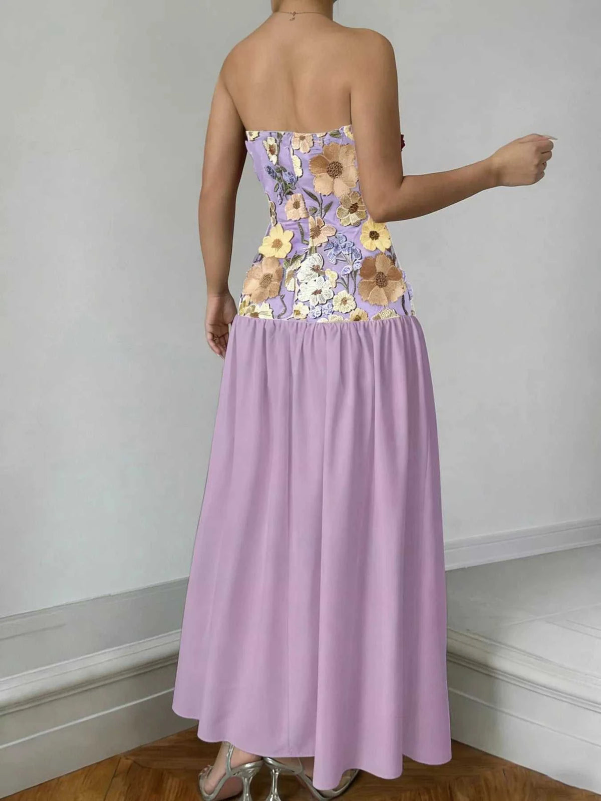 Floral Embroidered Tube Maxi Dress 100100256708656 41 Affordable Fashion Under $100 Jerry's Apparel 