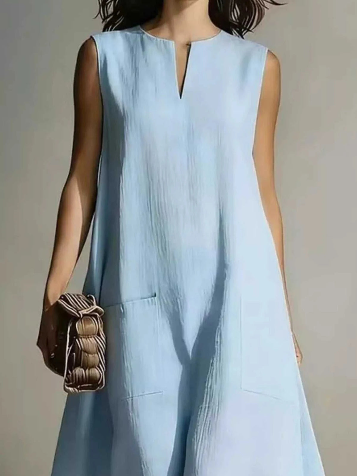 Full Size Notched Sleeveless Maxi Dress Plus Size 100100975553560 32 Affordable Fashion Under $100 Jerry's Apparel 