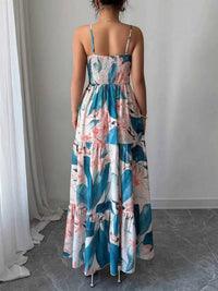 Floral Print Tiered Maxi Cami Dress 100100458243031 49 Affordable Fashion Under $100 Jerry's Apparel 