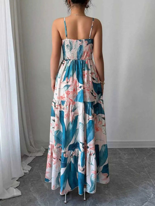Floral Print Tiered Maxi Cami Dress 100100458243031 49 Affordable Fashion Under $100 Jerry's Apparel 