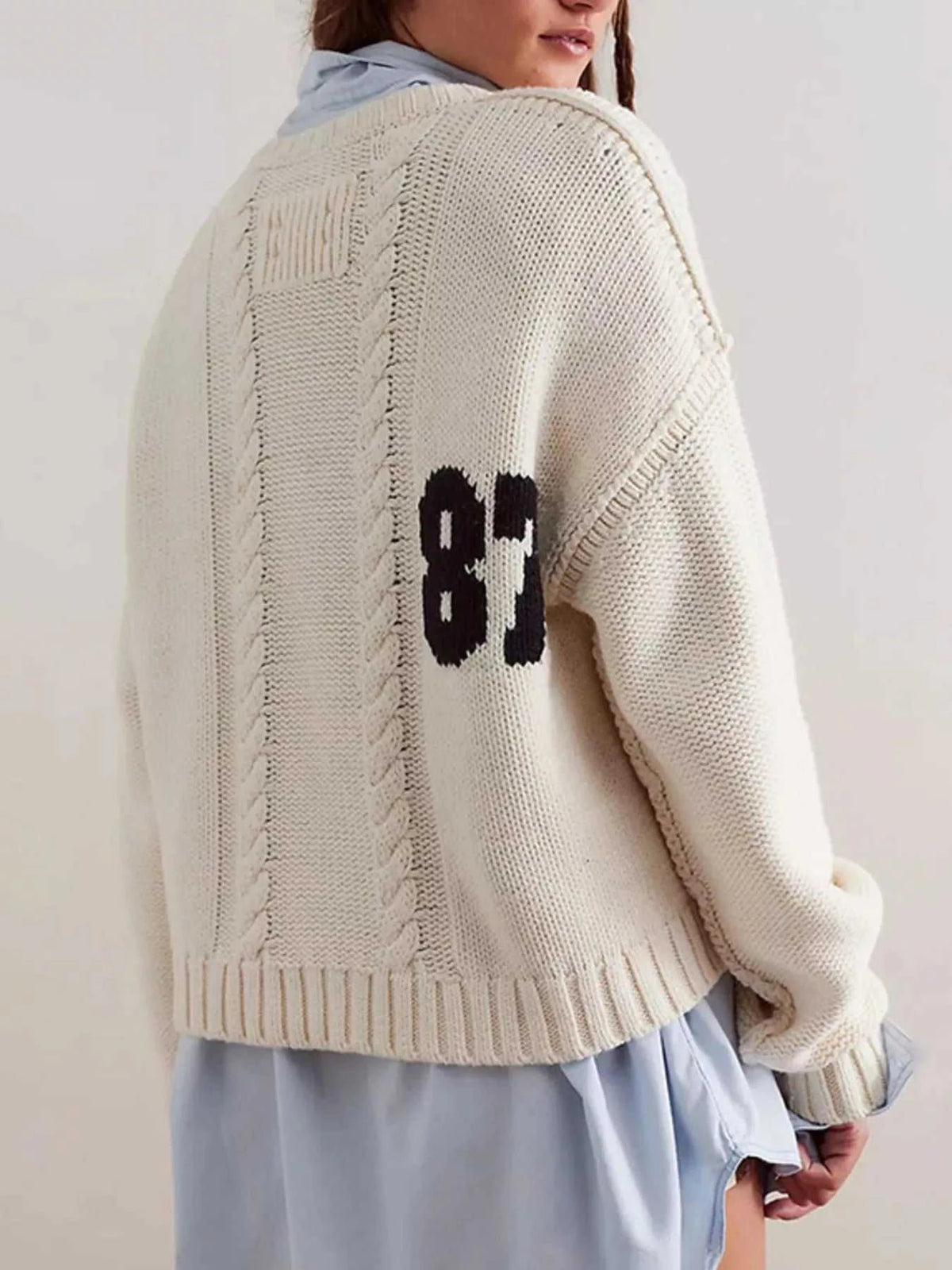 87 Number Cable-Knit Sweater 100100339024301 49 Affordable Fashion Under $100 Jerry's Apparel 