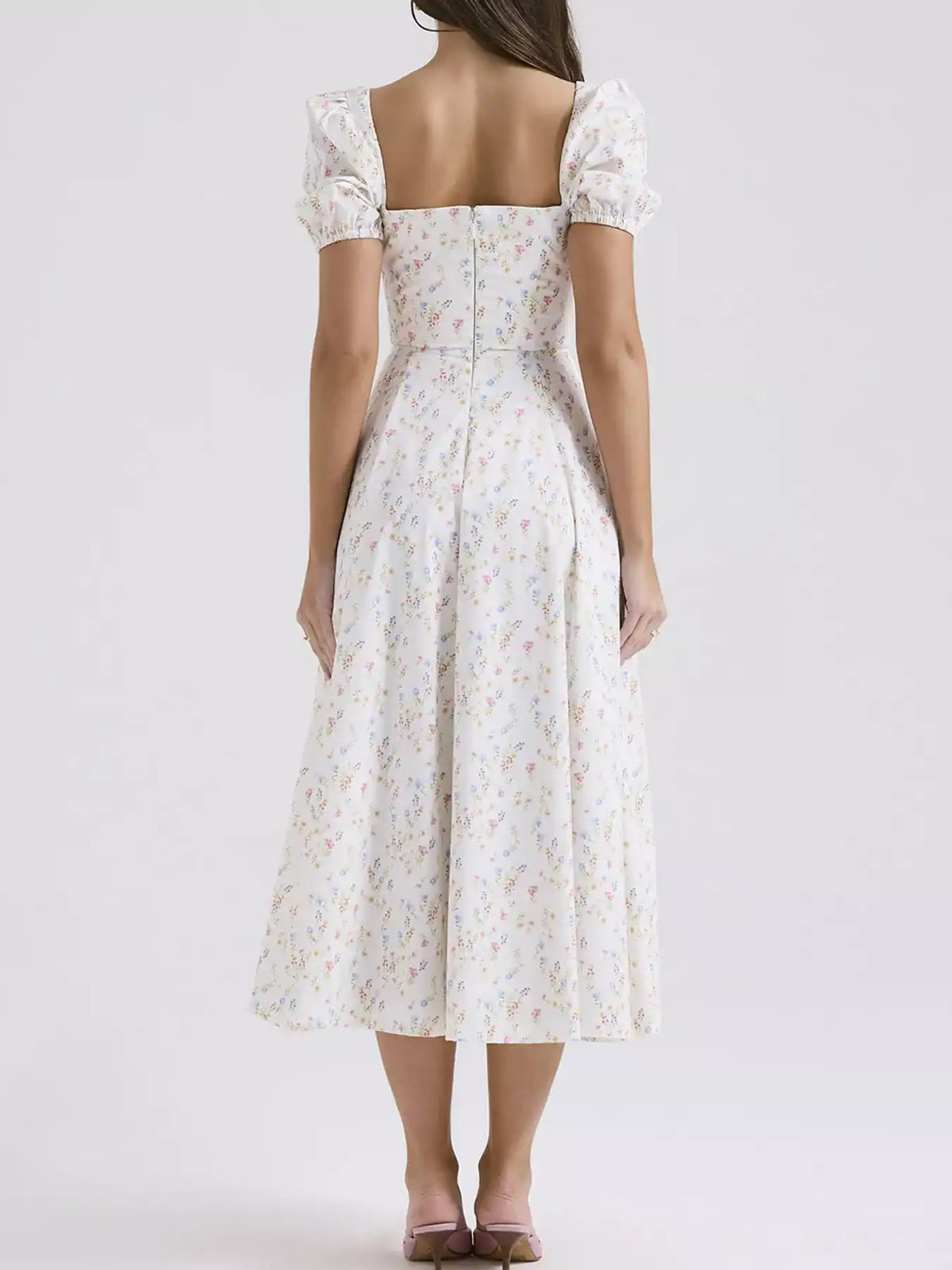 Floral Spaghetti Straps Midi Dress 101001005550846 56 Affordable Fashion Under $100 Jerry's Apparel 