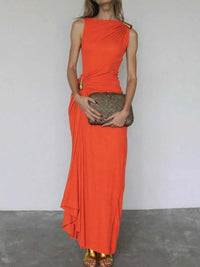 Draped Sleeveless Bodycon Maxi Dress with Metal Decorative 100100688722473 34 Affordable Fashion Under $100 Jerry's Apparel 