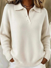 Full Size Button Detail Dropped Shoulder Sweater Plus Size 101002359418175 39 Affordable Fashion Under $100 Jerry's Apparel 