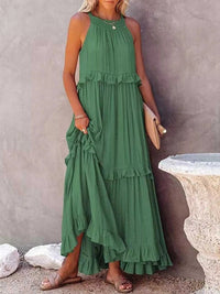 Ruffled Tiered Sleeveless Maxi Dress 100100900580027 49 Affordable Fashion Under $100 Jerry's Apparel 