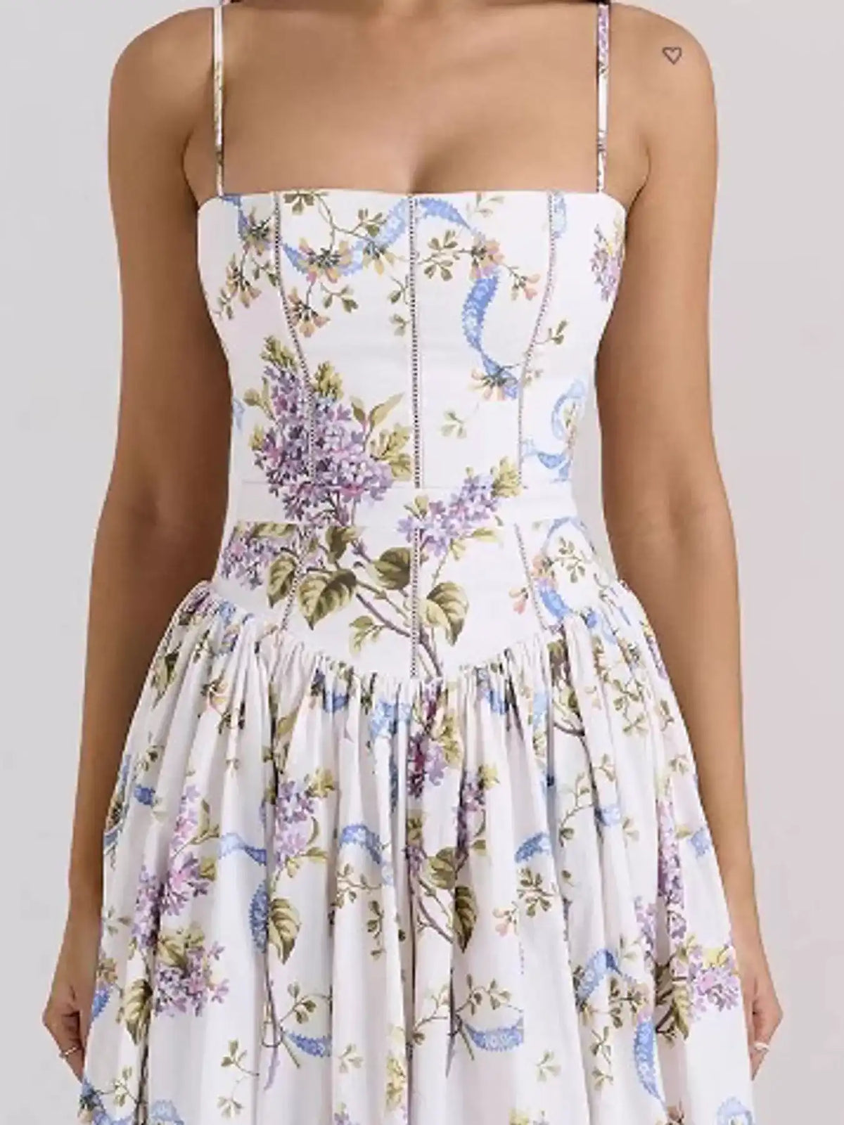 Floral Spaghetti Straps Midi Dress 101001005550846 56 Affordable Fashion Under $100 Jerry's Apparel 