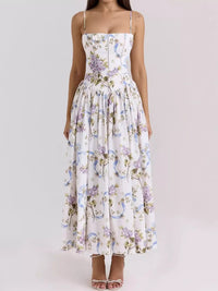 Floral Spaghetti Straps Midi Dress 101001005550846 56 Affordable Fashion Under $100 Jerry's Apparel 
