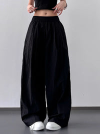 Wide Leg Elastic Waist Pants