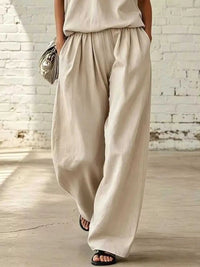 Full Size Sleeveless Top and Wide-Leg Pants Set Plus Size 101001393888731 42 Affordable Fashion Under $100 Jerry's Apparel 