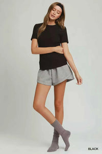 Umgee Brushed Rib Short Sleeve Top 100100880091597 32 Affordable Fashion Under $100 Jerry's Apparel 