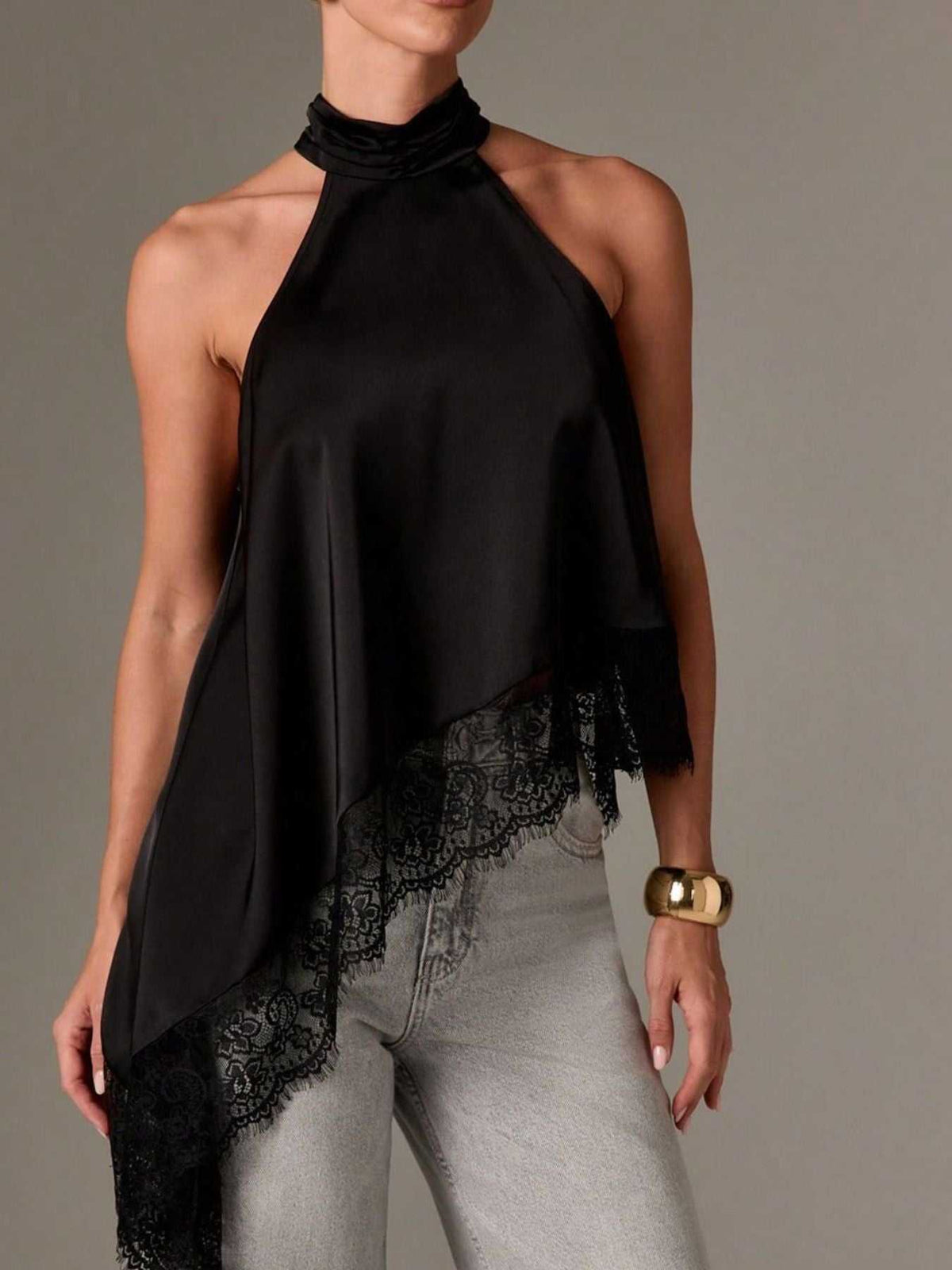 Halter Neck Lace Trim Cami 100100484379863 40 Affordable Fashion Under $100 Jerry's Apparel 