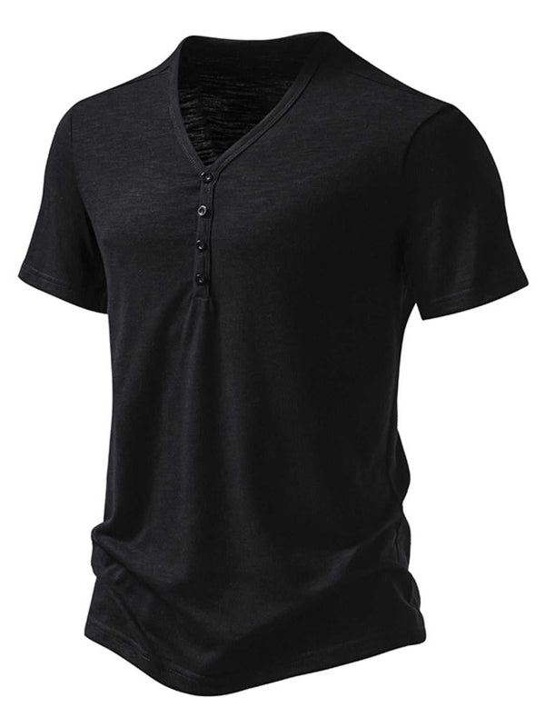 Men's Casual Button Detail T-Shirt 100400483124251 27 Affordable Fashion Under $100 Jerry's Apparel 