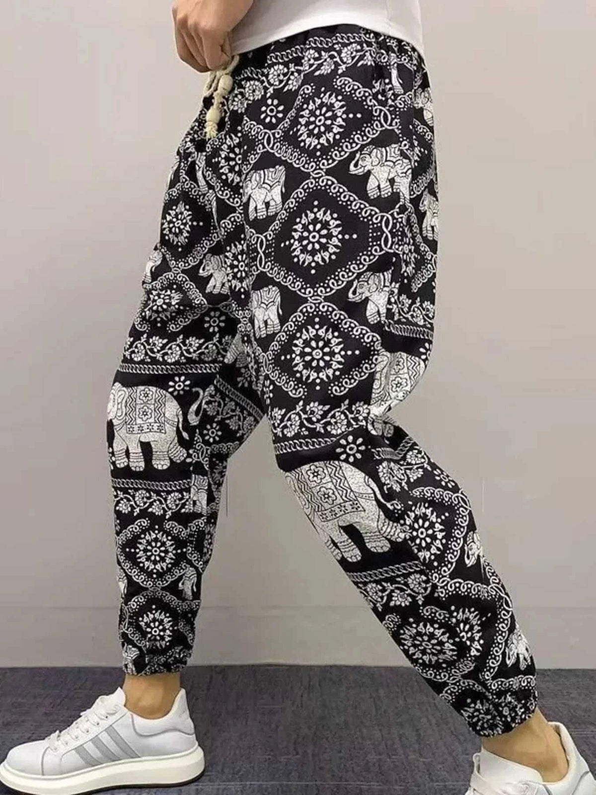 Men's Plus Size Printed Drawstring Joggers 100400682131694 34 Affordable Fashion Under $100 Jerry's Apparel 