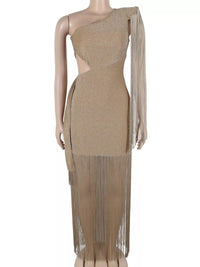 One-Shoulder Cutout Fringe Bodycon Party Dress 101001164315621 71 Affordable Fashion Under $100 Jerry's Apparel 