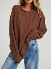 Cable Knit Ribbed Hem Sweater 100100212875190 49 Affordable Fashion Under $100 Jerry's Apparel 