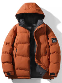 Men's Full Size Outdoor Padded Hooded Puffer Jacket Plus Size 100400974841148 102 Fashion Forward Plus Size Clothing Jerry's Apparel 