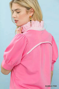 Umgee Striped Collar Popover Top 100100646281694 45 Affordable Fashion Under $100 Jerry's Apparel 