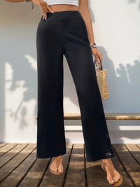 Perfee Lace Detail Wide Leg Pants 100100778731256 30 Seasonal Fashion Collections Jerry's Apparel 