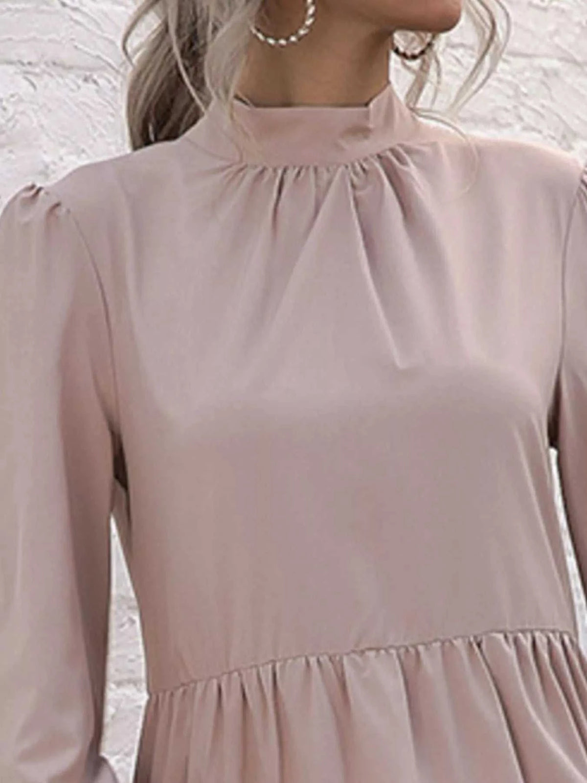 High-Low Flounce Sleeve Dress 100100575256203 31 Affordable Fashion Under $100 Jerry's Apparel 