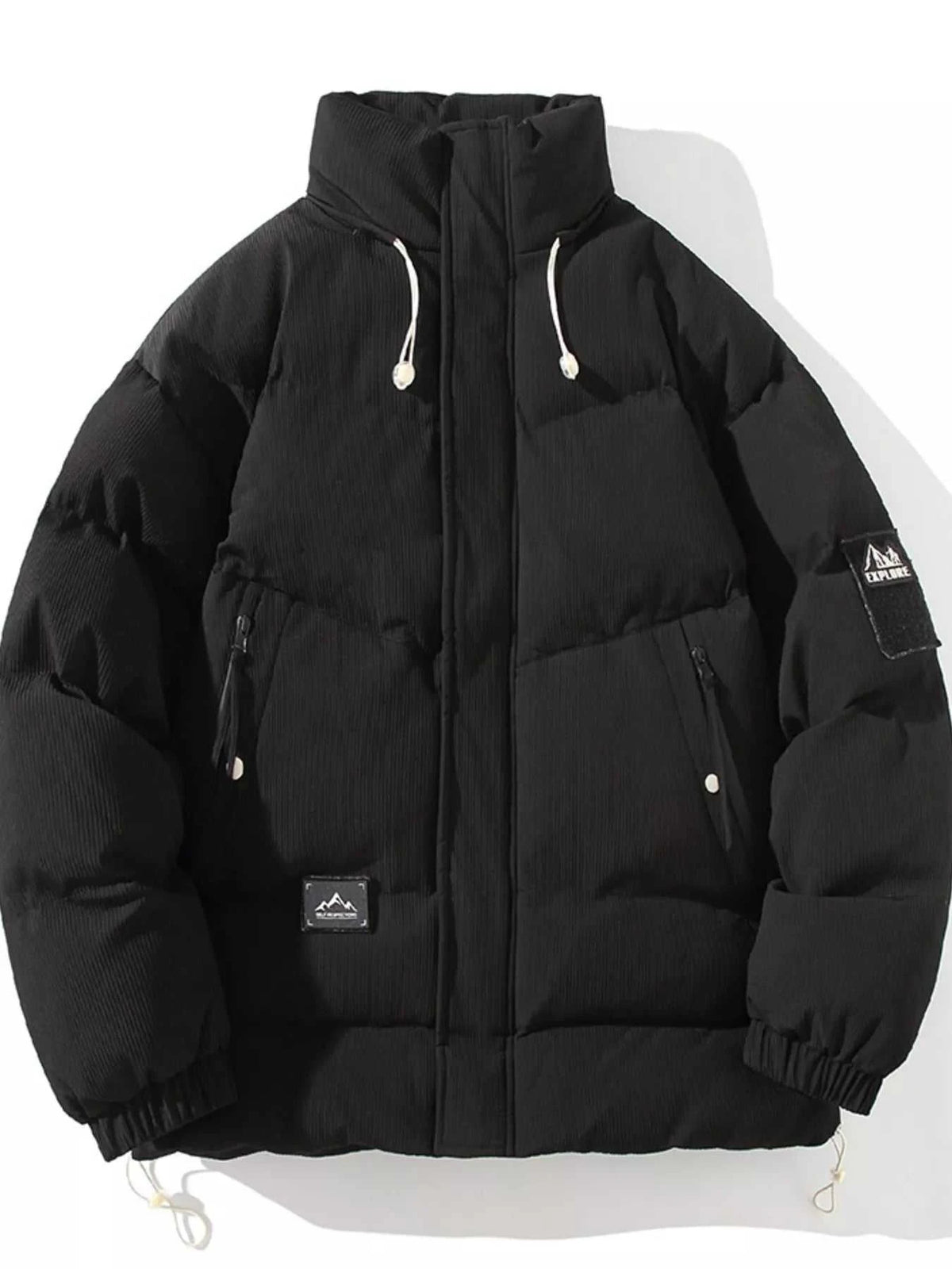 Men's Plus Size Zip Up Long Sleeve Puffer Jacket 100400202544269 108 Fashion Forward Plus Size Clothing Jerry's Apparel 