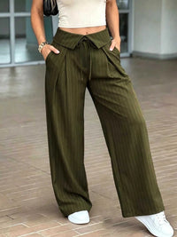 High-Waisted Wide-Leg Pinstripe Pants 100100393121517 48 Affordable Fashion Under $100 Jerry's Apparel 
