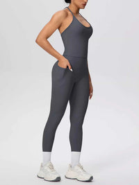 Halter Neck Cami and High-Waisted Leggings Active Set 101006856970414 89 Affordable Fashion Under $100 Jerry's Apparel 