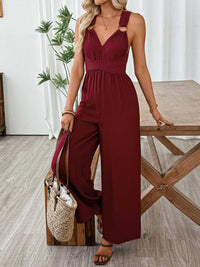 V-Neck Sleeveless Wide Leg Jumpsuit 100100445158382 36 Affordable Fashion Under $100 Jerry's Apparel 