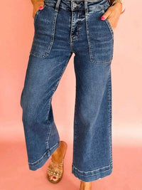 Cropped High Rise Wide Leg Jeans 100100466718541 64 Seasonal Fashion Collections Jerry's Apparel 