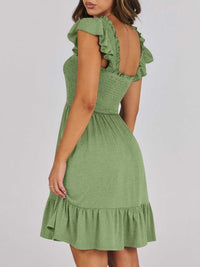 Smocked Ruffle Hem Mini Dress 100100088487178 33 Affordable Fashion Under $100 Jerry's Apparel 