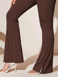 Full Size High-Waist Flare Active Pants Plus Size