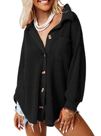 Waffle Knit Button-Down Shirt 100100280060747 40 Affordable Fashion Under $100 Jerry's Apparel 