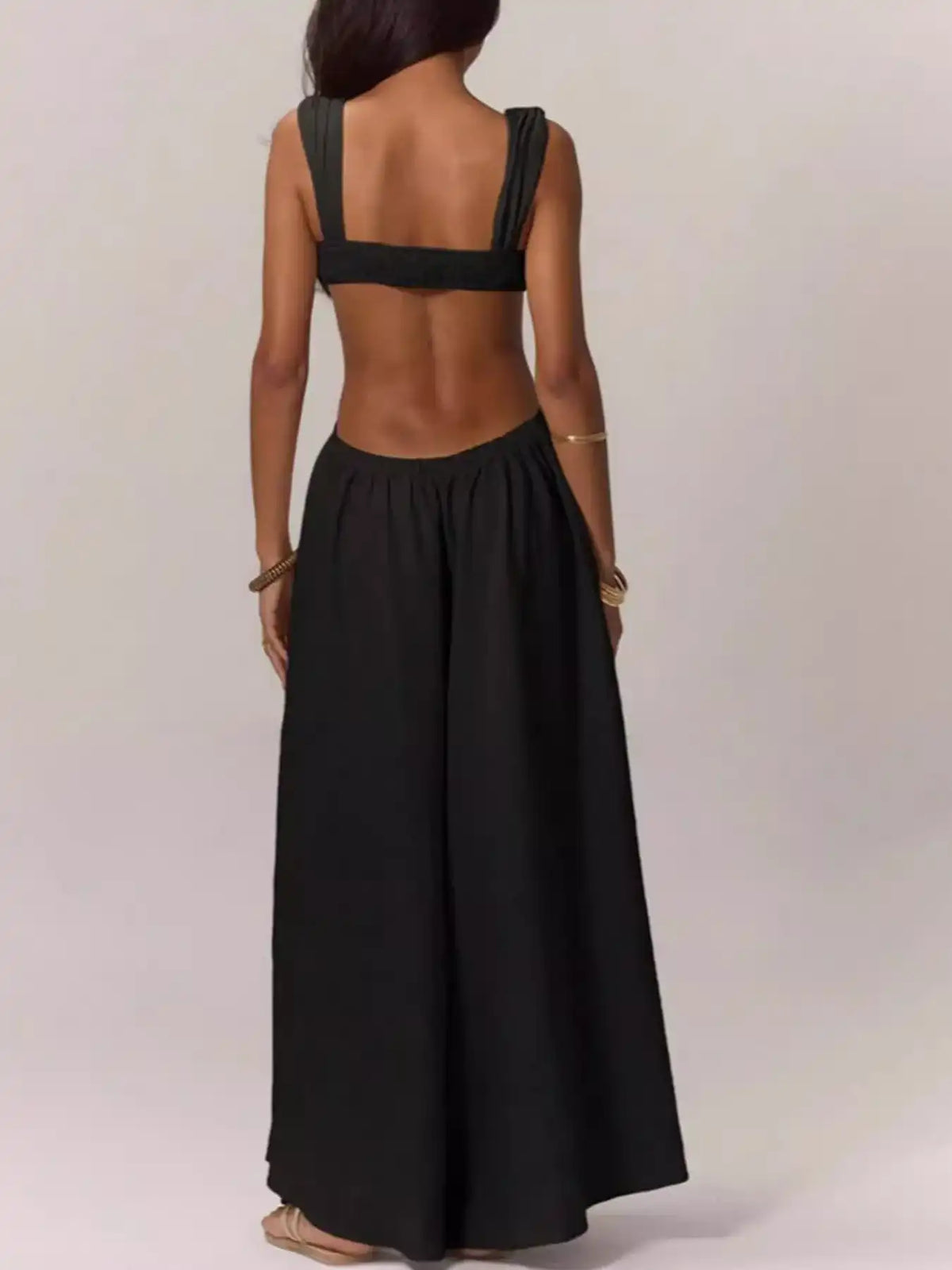 Backless Wide-Leg Jumpsuit with Cut-out Detail 101001809712429 55 Affordable Fashion Under $100 Jerry's Apparel 