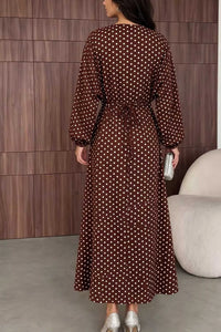 Polka Dot Long Sleeve Maxi Dress 101001469171625 35 Affordable Fashion Under $100 Jerry's Apparel 
