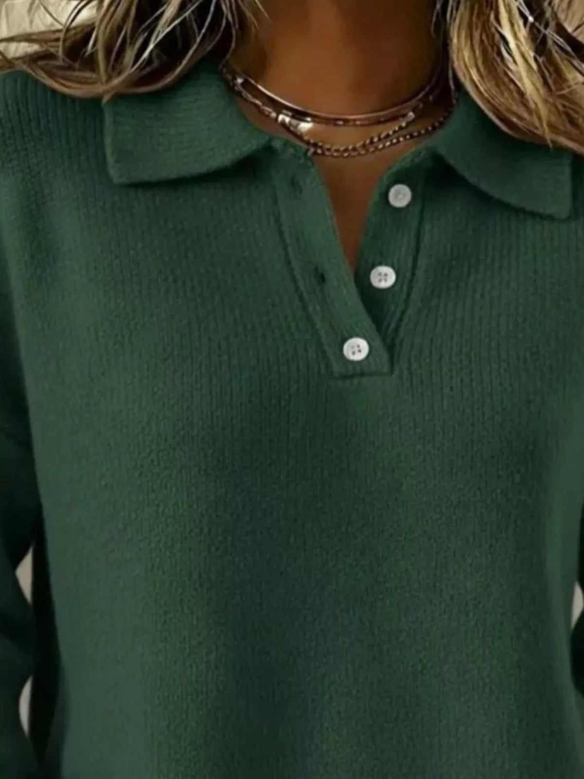 Full Size Button Detail Dropped Shoulder Sweater Plus Size 101002359418175 39 Affordable Fashion Under $100 Jerry's Apparel 