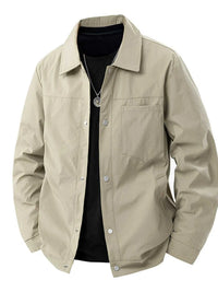 Men's Plus Size Lightweight Snap-Down Jacket 100400025740346 79 Affordable Fashion Under $100 Jerry's Apparel 