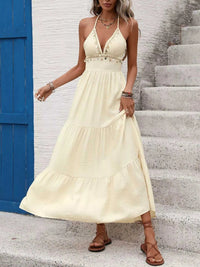 Halter Neck Tiered Maxi Dress 100100190291234 41 Affordable Fashion Under $100 Jerry's Apparel 