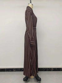 Striped Long Sleeve Belted Shirt Dress 100100507231322 37 Affordable Fashion Under $100 Jerry's Apparel 
