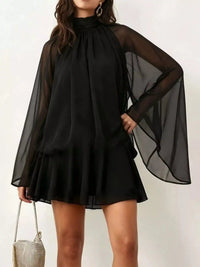 Tie Back Flare Sleeve Mini Dress 101001243212797 45 Affordable Fashion Under $100 Jerry's Apparel 