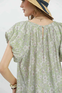 Umgee Floral Puff Sleeve Blouse 100100619591928 47 Affordable Fashion Under $100 Jerry's Apparel 