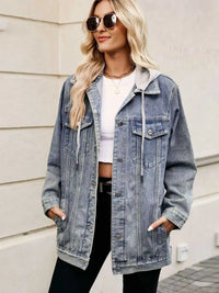 Button Up Long Sleeve Denim Jacket 100100316291883 79 Affordable Fashion Under $100 Jerry's Apparel 