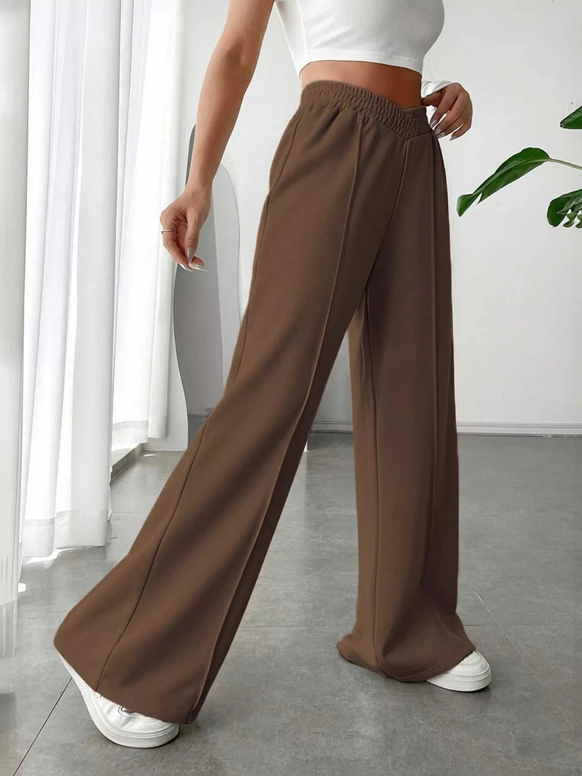 Wide Leg High Waist Pants 100100422231982 34 Affordable Fashion Under $100 Jerry's Apparel 