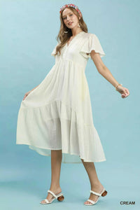 Umgee Textured Tiered Midi Dress with Side Pockets 100100202851833 62 Gifts for Her Jerry's Apparel 