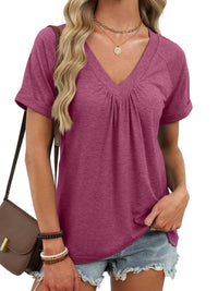 Casual V-Neck Short Sleeve T-Shirt 100100731554922 25 Affordable Fashion Under $100 Jerry's Apparel 