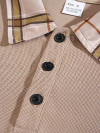 Men's Full Size Classic Plaid Collar Polo and Shorts Set Plus Size 100400703398952 57 Affordable Fashion Under $100 Jerry's Apparel 