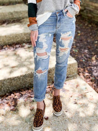 Distressed Skinny Jeans 100100249441063 32 Affordable Fashion Under $100 Jerry's Apparel 