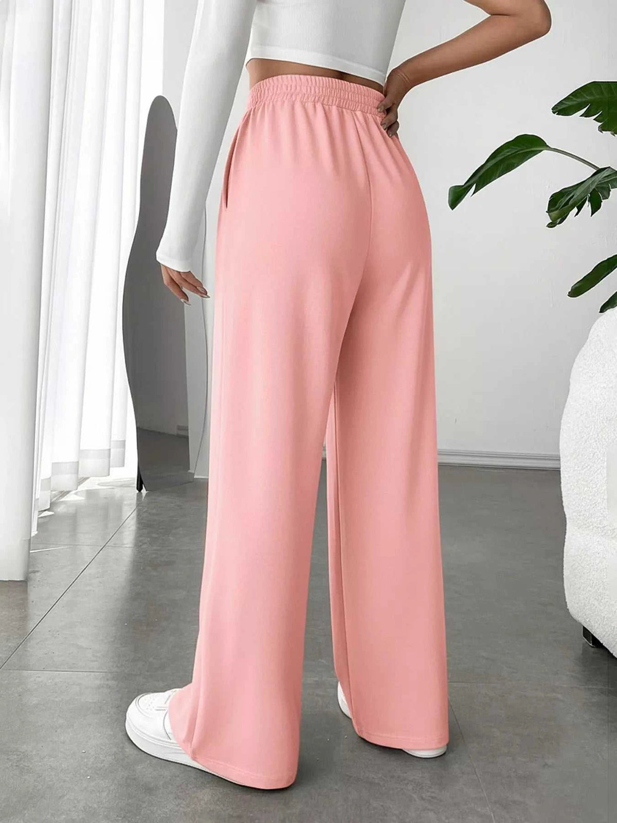 Wide Leg High Waist Pants 100100422231982 34 Affordable Fashion Under $100 Jerry's Apparel 
