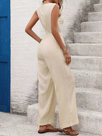 V-Neck Drawstring Waist Wide Leg Jumpsuit 100100848793749 42 Affordable Fashion Under $100 Jerry's Apparel 