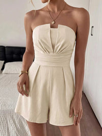 Strapless Pleated Detail Romper 100100467839459 32 Affordable Fashion Under $100 Jerry's Apparel 
