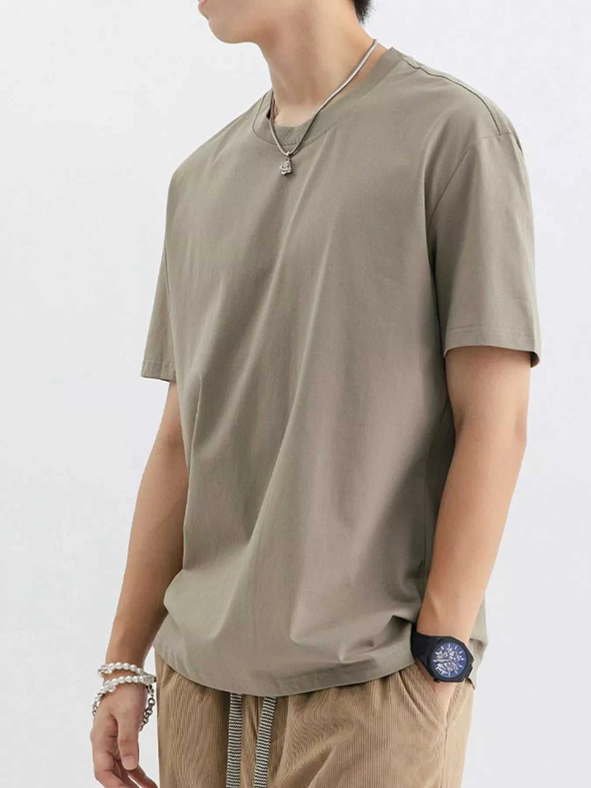 Men's Plus Size Casual Crew Neck T-Shirt 100400581659908 45 Affordable Fashion Under $100 Jerry's Apparel 