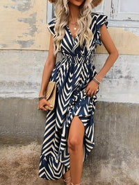 Ruffled Cap Sleeve Midi Dress 100100553584352 41 Affordable Fashion Under $100 Jerry's Apparel 